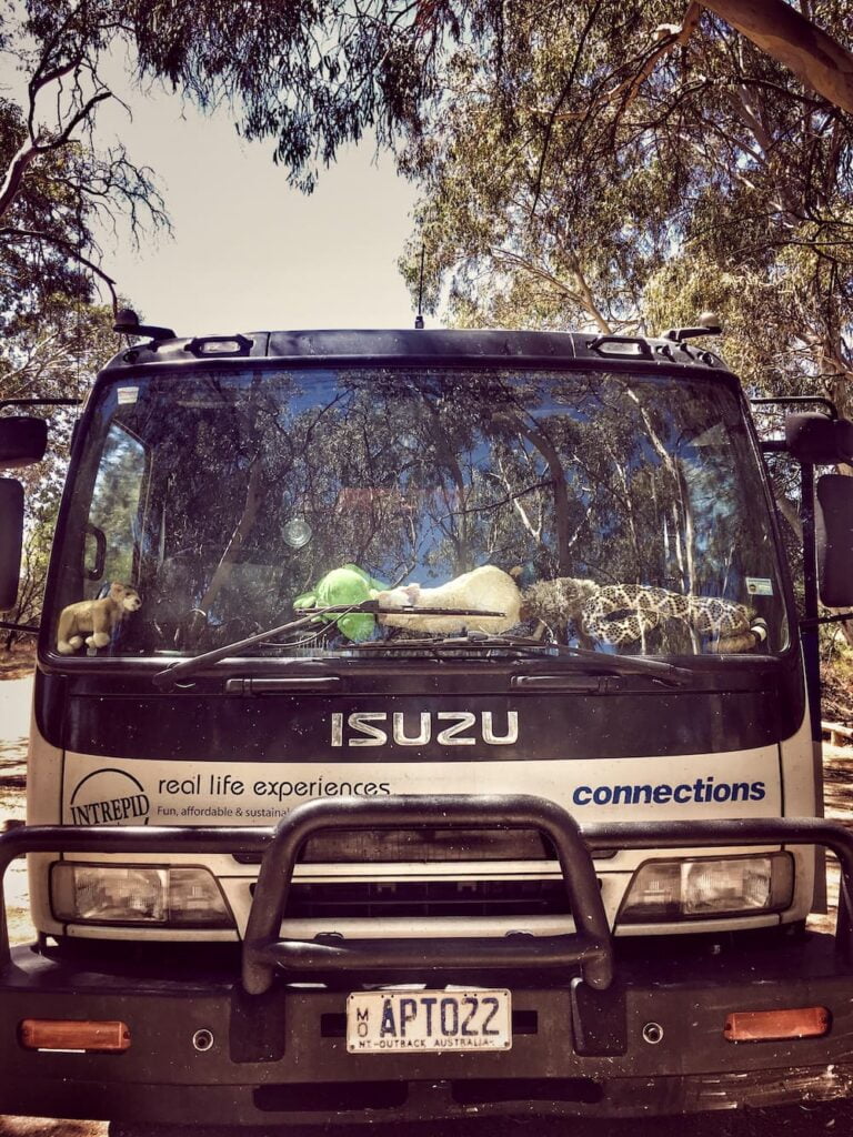 Big vehicles needed for getting us around the red Center of Australia