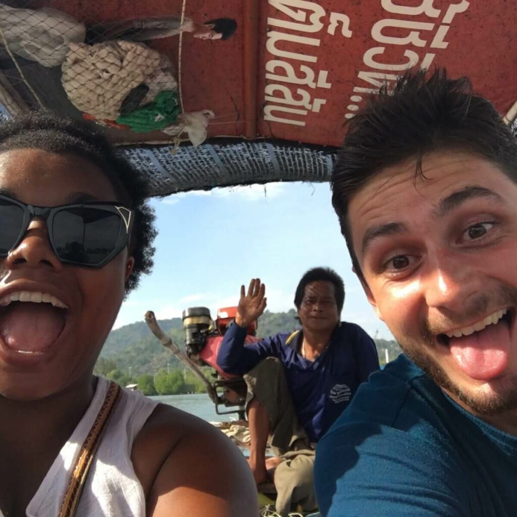 Celebrating solo travel with friends made on one island on another.