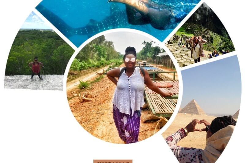snapshot of various locations Meredith has travelled to