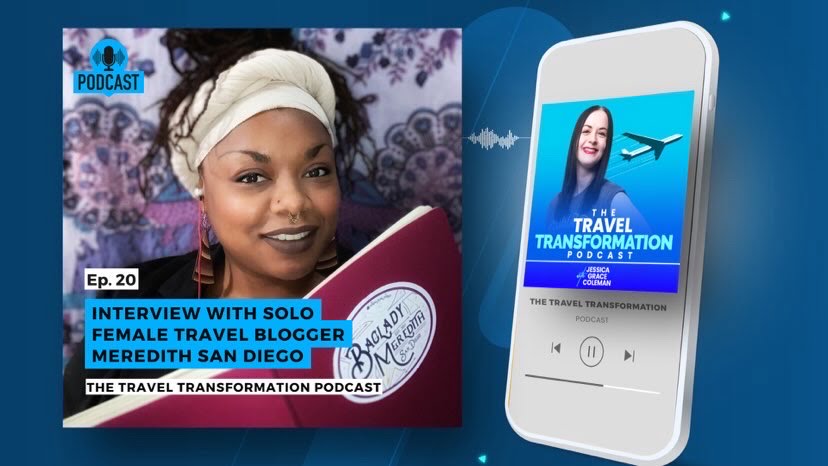 travel transformation podcast solo female travel blogger meredith