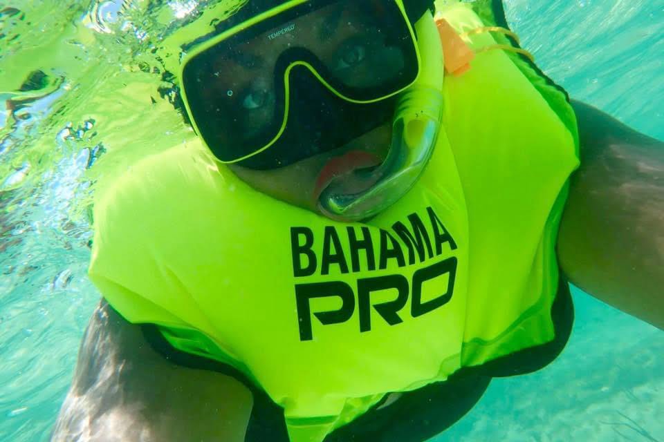 meredith beauty snorkel bahamas